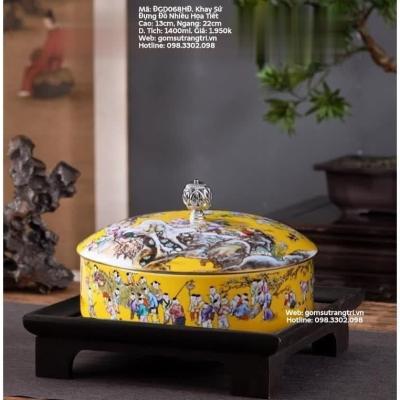 KHAY SỨ ĐỰNG ĐỒ NHIỀU HỌA TIẾT